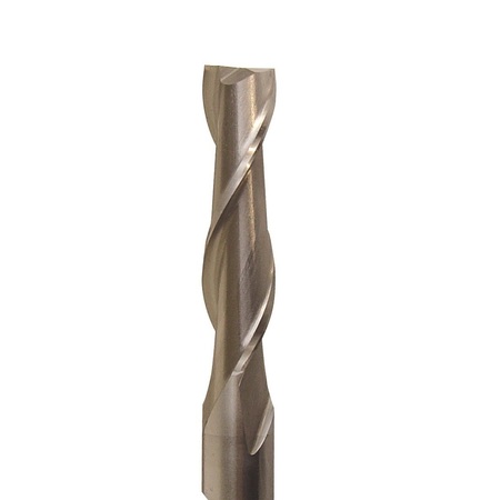 Drill America 1/2"x3/8" HSS 2 Flute Single End End Mill, Flute Length: 1" DWCT316